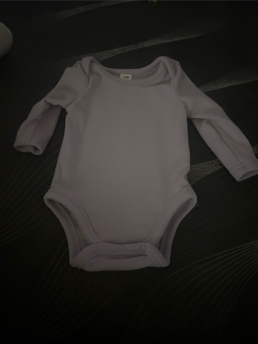 SHEIN Lavender Long-Sleeve Baby Bodysuit